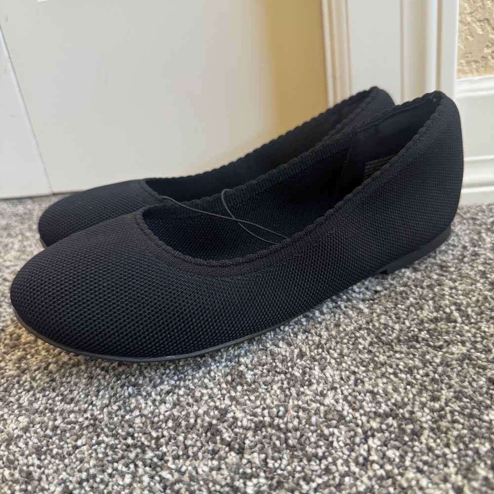 Lane Bryant Dream Cloud Stretch Knit Ballet Flats 9W